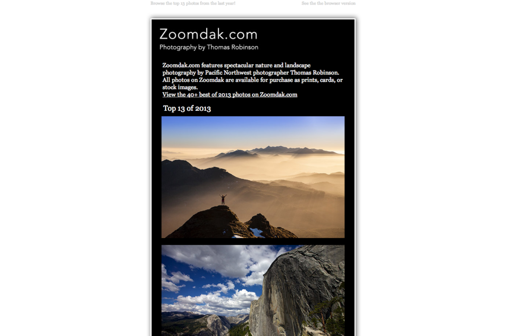 Zoomdak Email Newsletters